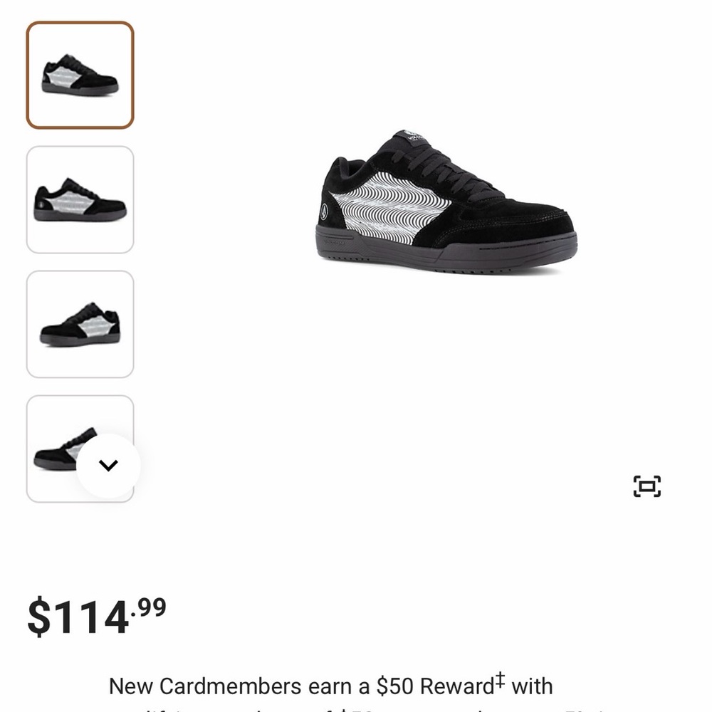 Volcom Black Low-Top Skate Shoes